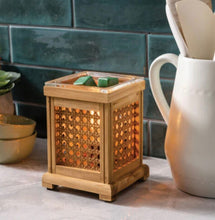 Load image into Gallery viewer, Wood &amp; Cane Vintage Bulb Illumination Warmer