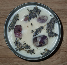 Load image into Gallery viewer, Amethyst Crystal Soy Candle - Lavender