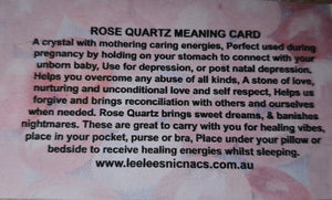 Rose Quartz  Crystal Soy Candle - Sandalwood & Cedarwood