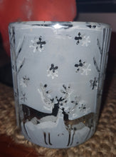 Load image into Gallery viewer, Embossed Reindeer Jar - White/Gold