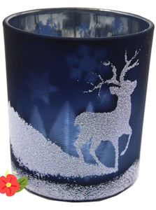 Dancing Deer Christmas Glassware - Soy Candle
