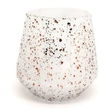 Load image into Gallery viewer, Love Jar - White with Rose Gold Speckles Design Soy Candle Gift Boxed