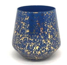 Load image into Gallery viewer, Love Jar - Blue with Gold Speckles Design Soy Candle Gift Boxed