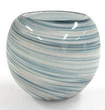 Load image into Gallery viewer, Globe Jar -Light Pink &amp; Blue Swirl Design Soy Candle Gift Boxed