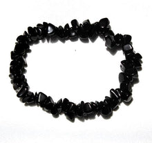 Load image into Gallery viewer, Black Onyx Crystal Chip Bracelet