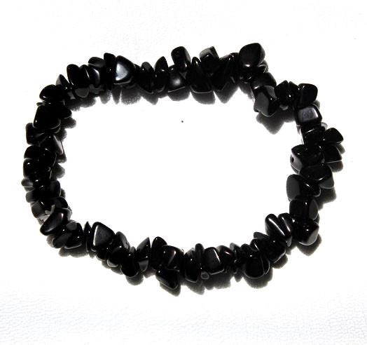 Black Onyx Crystal Chip Bracelet