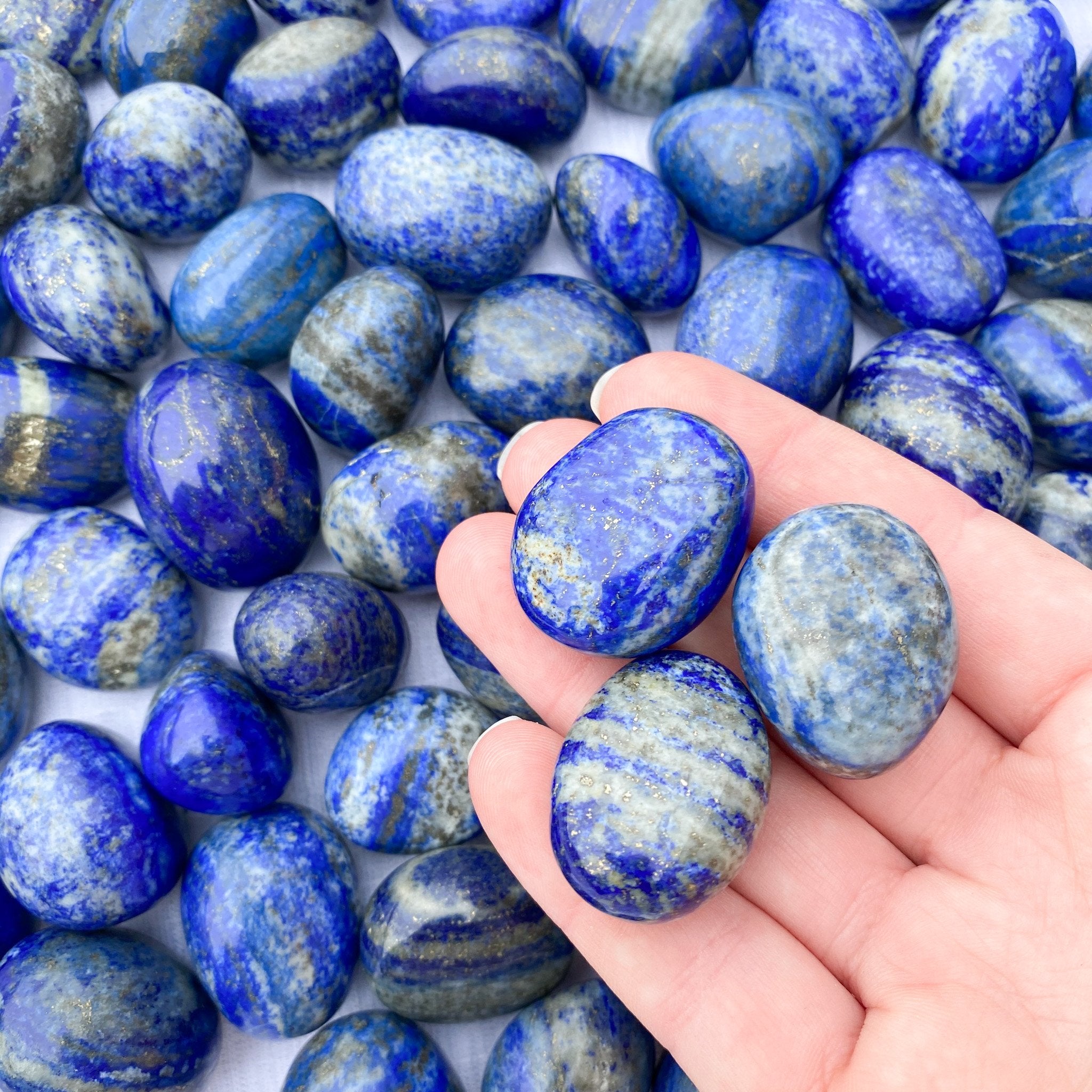 Lapis Lazuli Tumbled Stones - A Grade – Lee-Lee's Nic Nac's