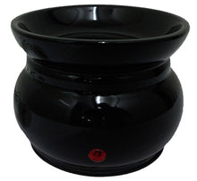 Load image into Gallery viewer, Electric Ceramic Oil Burner in Black - Large Aromatherapy Wax Melt Warmer