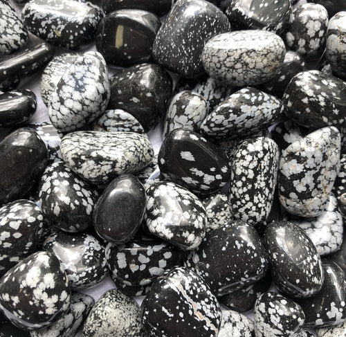 Snowflake Obsidian Tumbled Stones