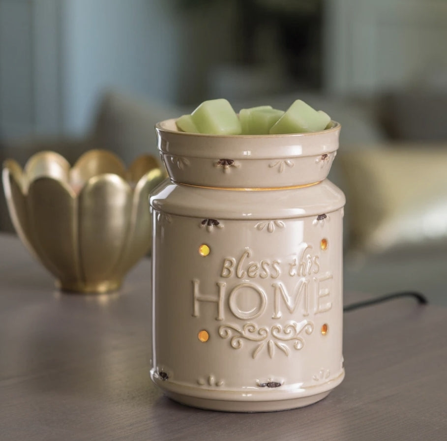 Cream Bless This Home Illumination Warmer