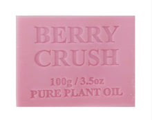 Load image into Gallery viewer, Natural Berry Crush Soap Australian Made For Dry Senstive Skin 100gram bar