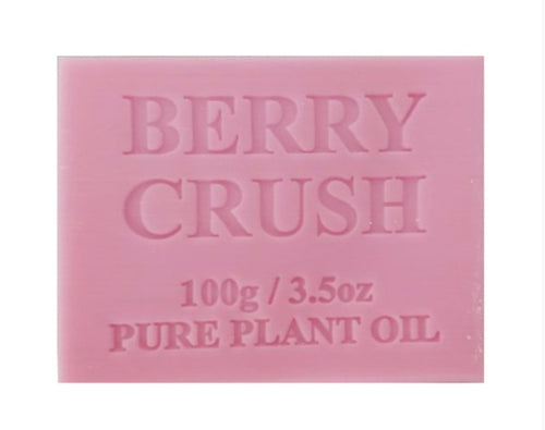 Natural Berry Crush Soap Australian Made For Dry Senstive Skin 100gram bar