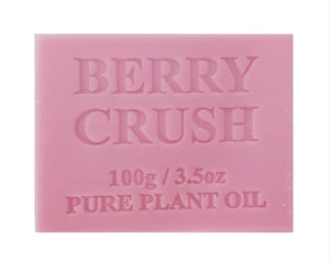 Natural Berry Crush Soap Australian Made For Dry Senstive Skin 100gram bar
