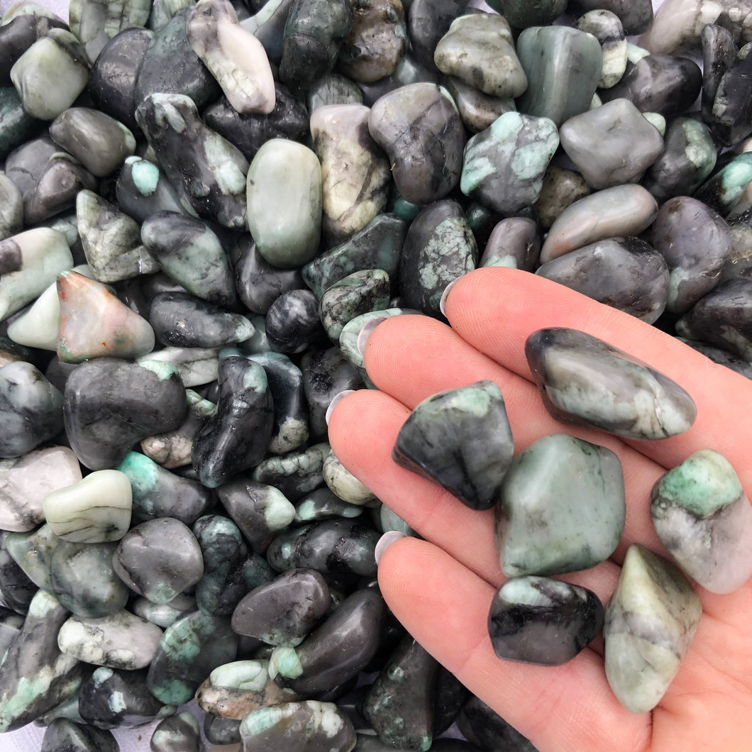 Emerald Tumbled Stones