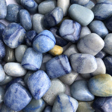 Load image into Gallery viewer, Blue Quartz Tumbled Stones