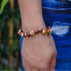 Mookaite Jasper Chip Bracelet